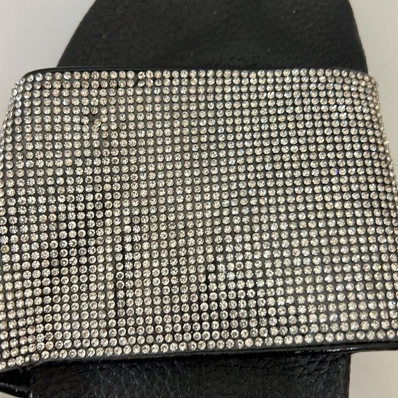 Bling Slides.  Silver/Black. Size US 11. EU 42 - Picture 4 of 7